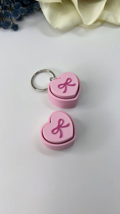Conversation Keychain Heart Clickies