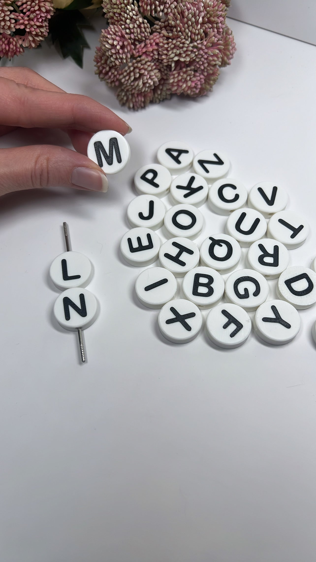 3D Printed (0.5 inch) Friendship Bracelet Letter Beads