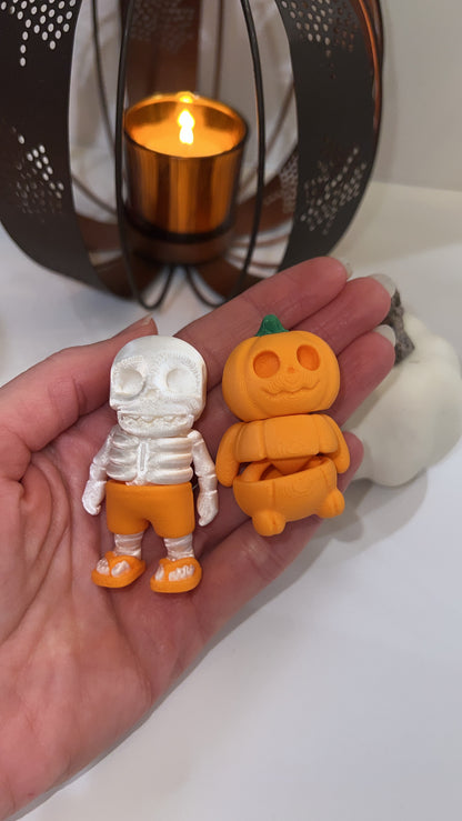 HALLOWEEN FLEXIS, SKELETONS & PUMPKINS