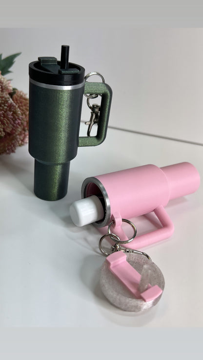 Tumbler keychain Chapstick Holder