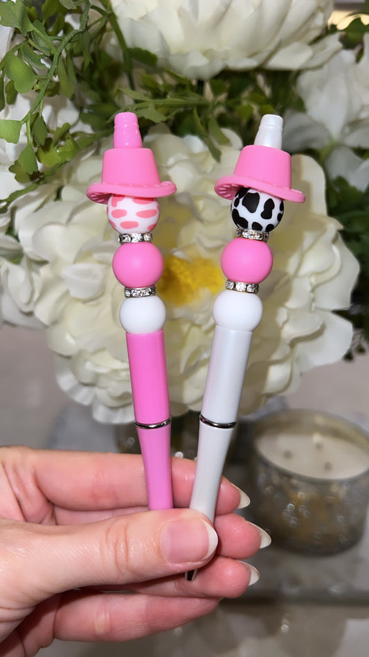 Cow Girl Hat beaded Pens