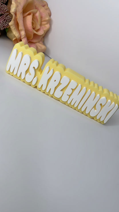 Personalized Name Plates