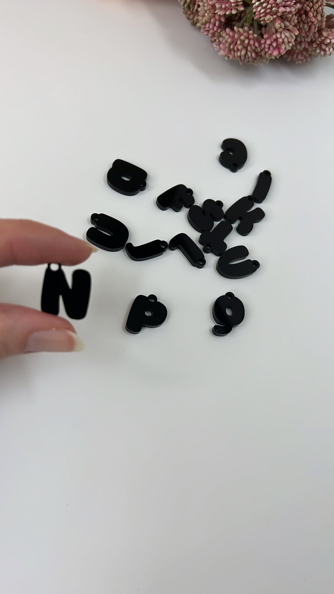 Acrylic Letter Charms