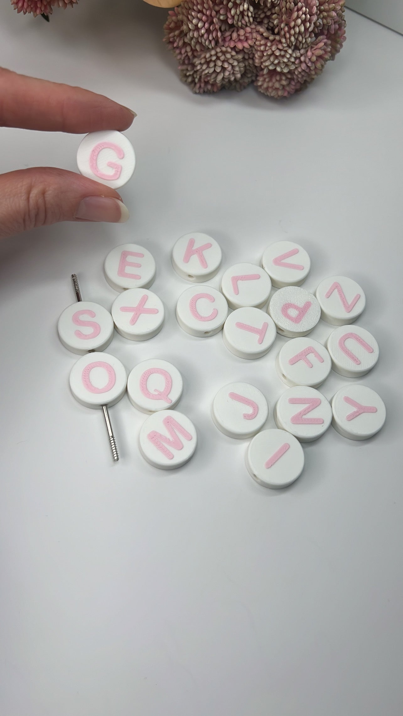3D Printed (0.5 inch) Friendship Bracelet Letter Beads