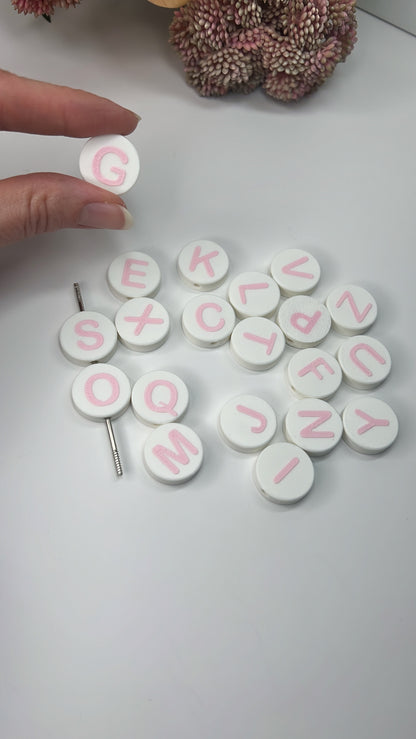 3D Printed (1 inch) Friendship Bracelet Letter Beads