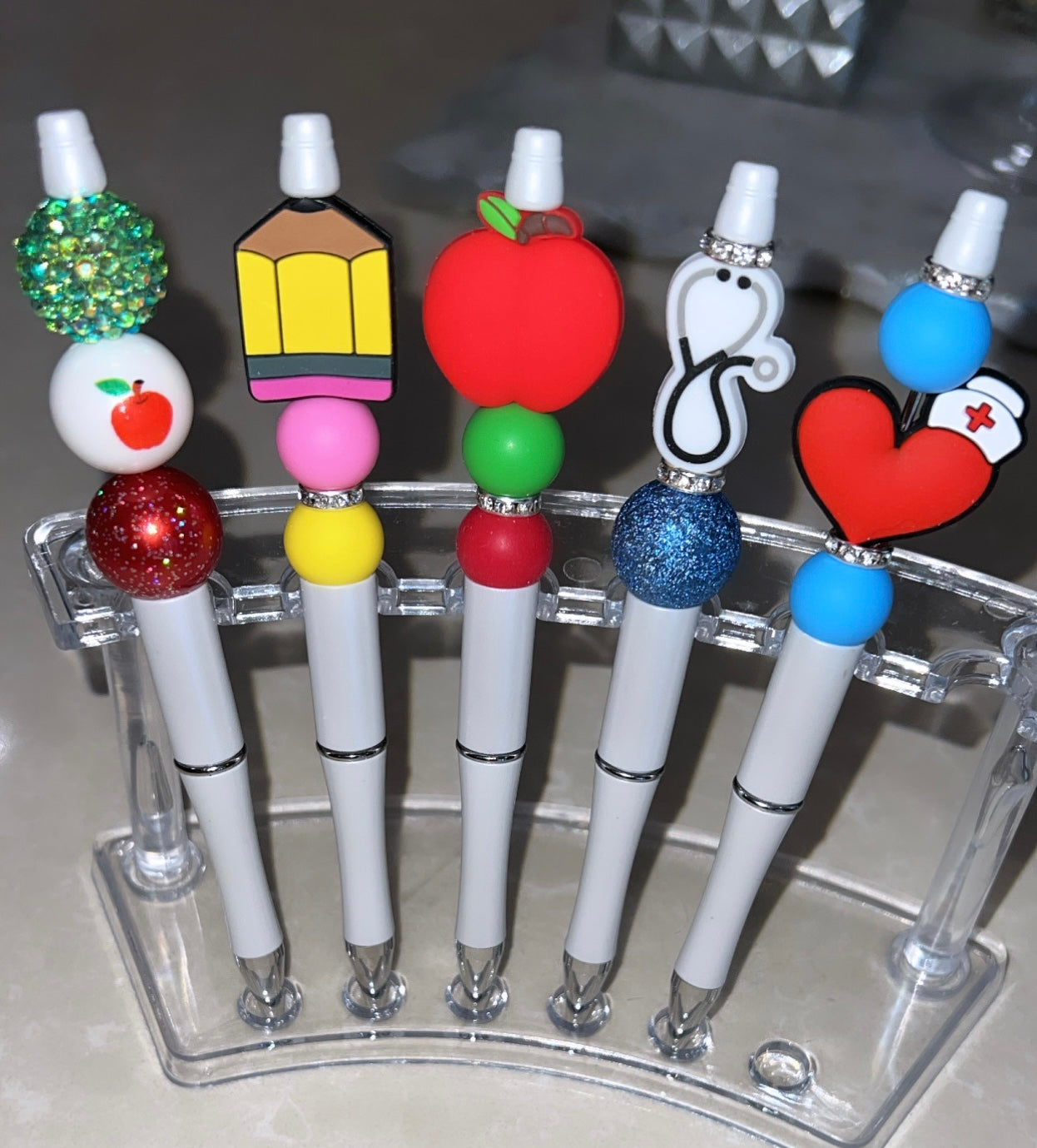Teacher/Nurse Beaded Pens