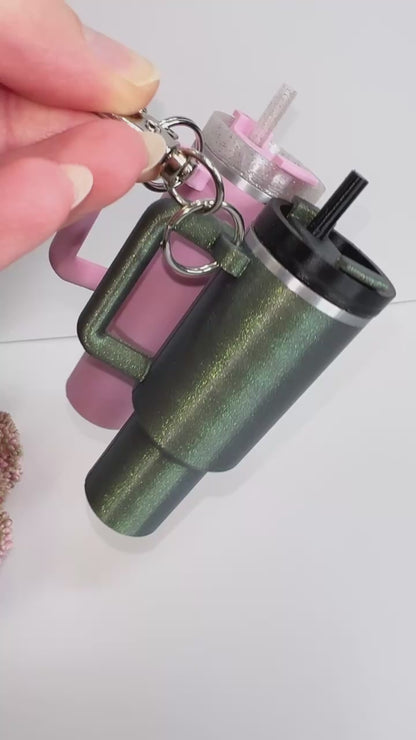 Tumbler keychain Chapstick Holder