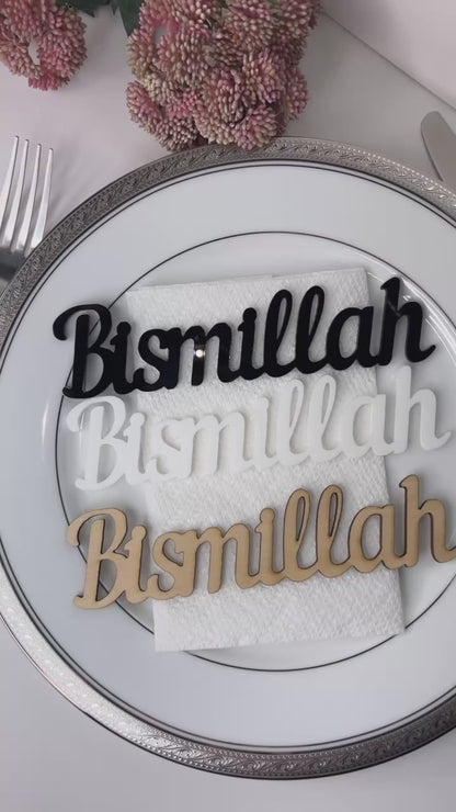 Bismillah place card